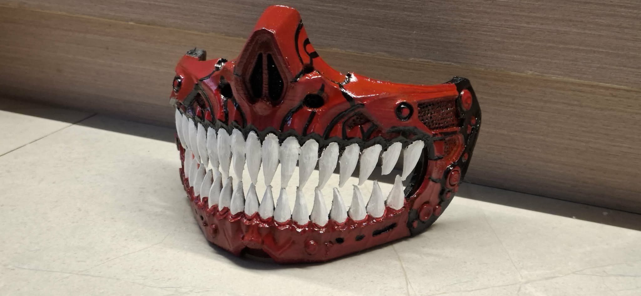 Cyber Demon Half Mask